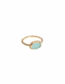 ANA & CHA Bague Ava Amazonite
