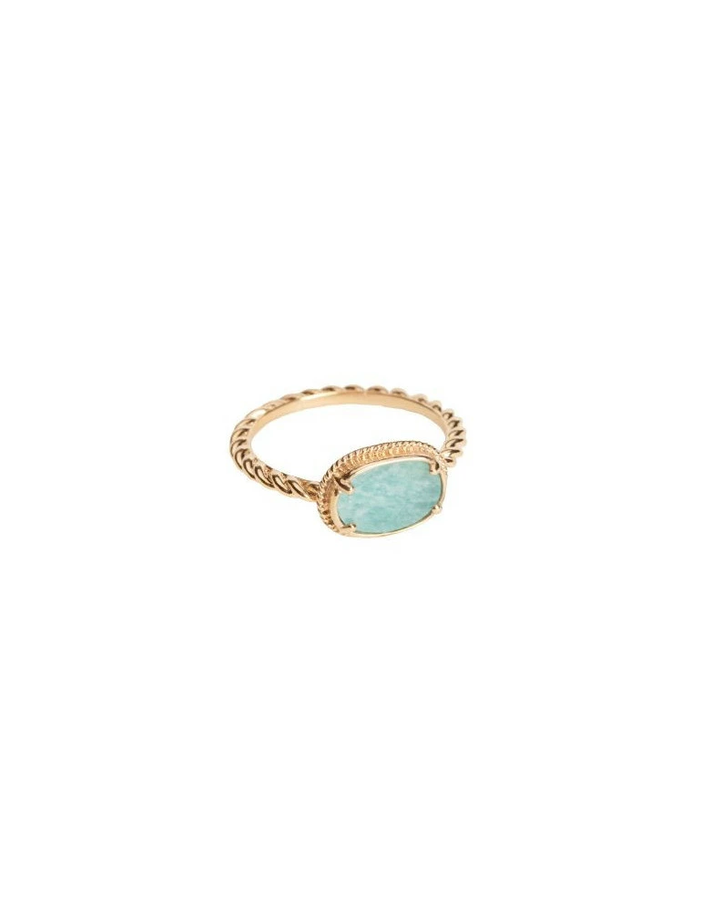 ANA & CHA Bague Ava Amazonite