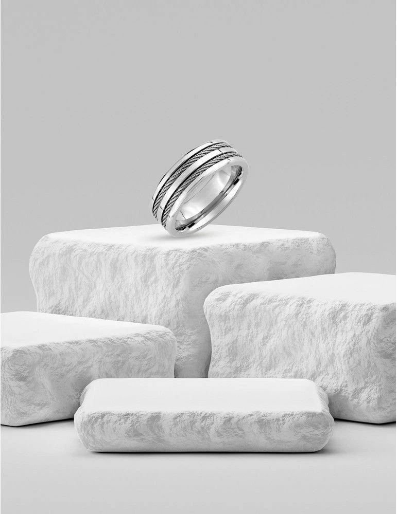CARGO Bague Acier Câble – Image 2