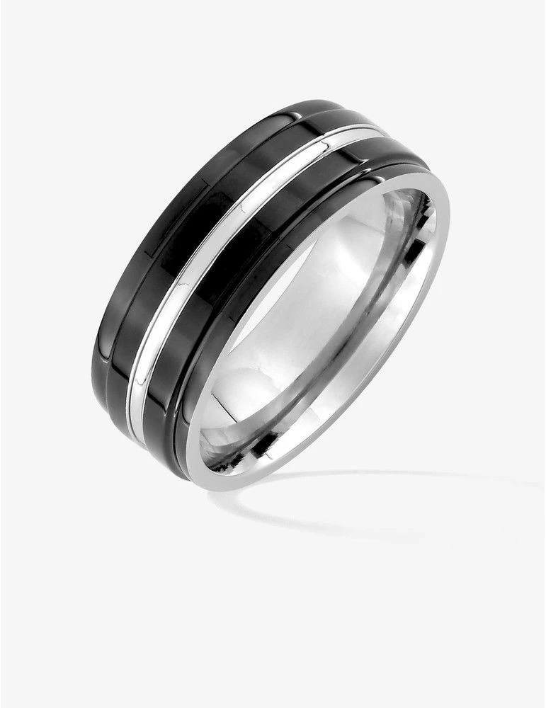 CARGO Bague Acier Noir – Image 4