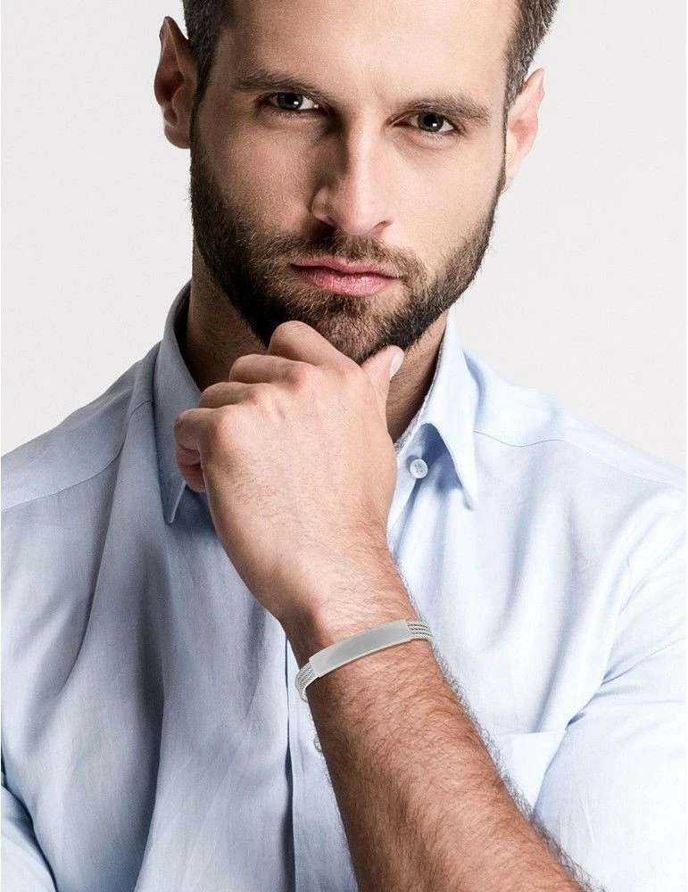 CARGO Bracelet Acier 4 Rangs De Câbles – Image 3