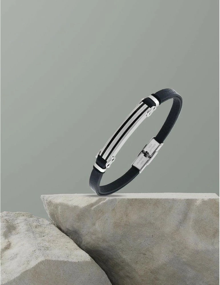 CARGO Bracelet Acier, Cuir Et Câble Ajustable – Image 2