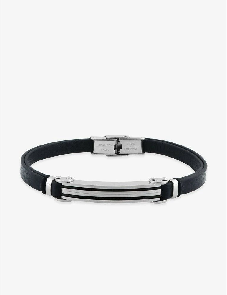 CARGO Bracelet Acier, Cuir Et Câble Ajustable