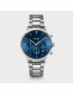 CLUSE Aravis Chrono Steel Dark Blue