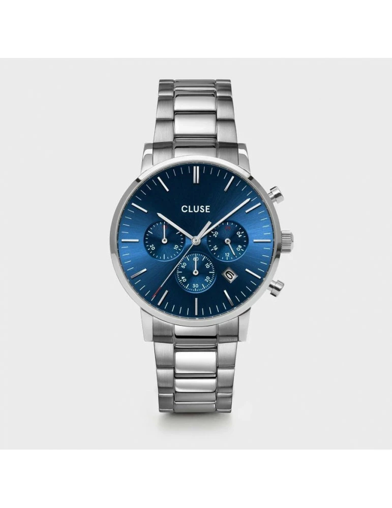 CLUSE Aravis Chrono Steel Dark Blue