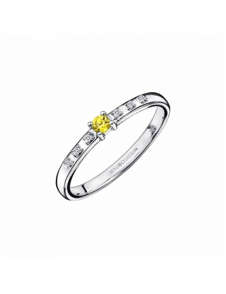 MAUBOUSSIN Bague Capsule D'émotions Saphir Jaune