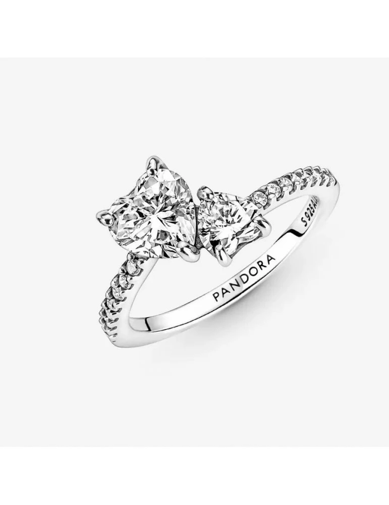 PANDORA Bague Coeur Double – Image 2