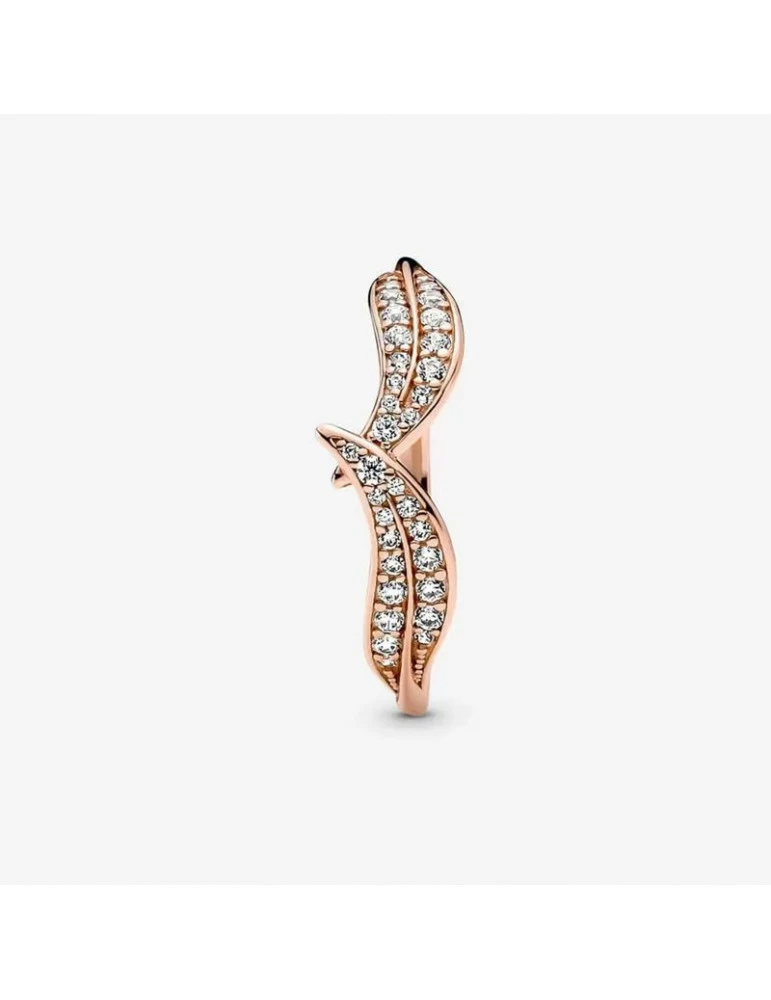 PANDORA Bague Feuilles Scintillantes – Image 4