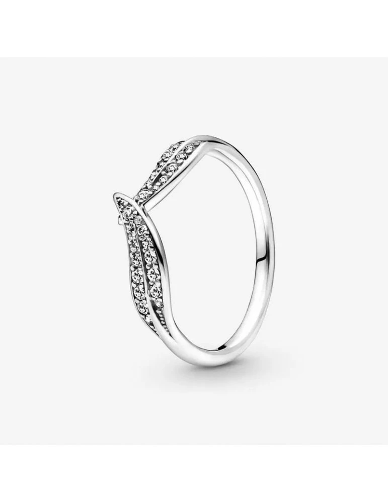 PANDORA Bague Feuilles Scintillantes