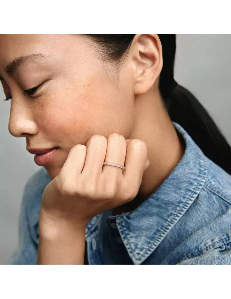 PANDORA Bague Scintillement Et Cœurs – Image 2