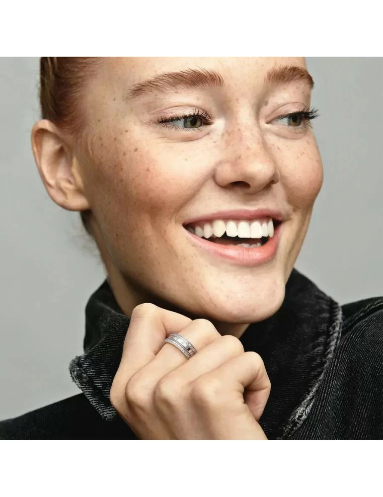 PANDORA Bague Signature Et Coeurs – Image 2