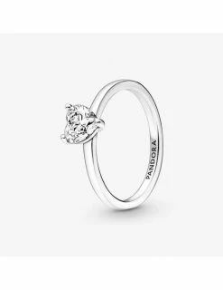 PANDORA Bague Solitaire Coeur Scintillant