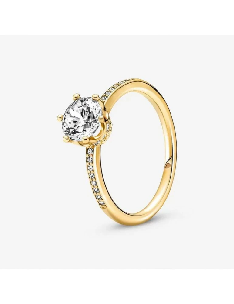 PANDORA Bague Solitaire Couronne Scintillante Incolore
