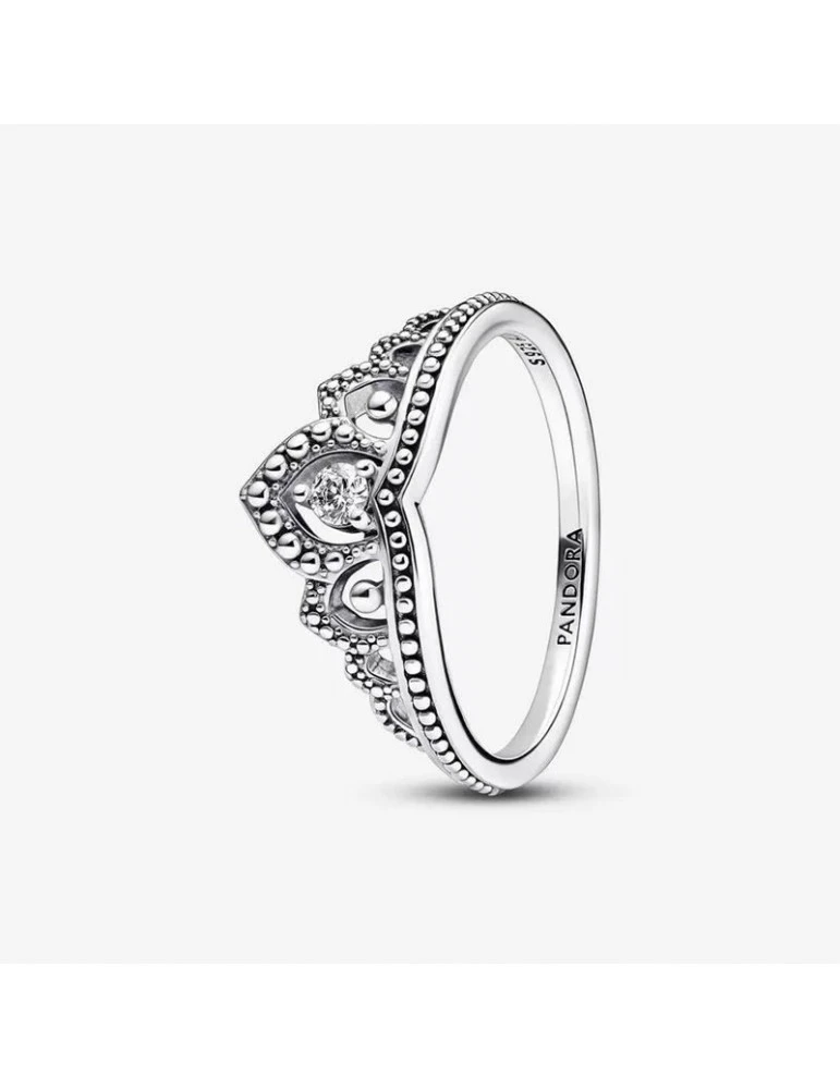 PANDORA Bague Tiare Perlée Royale