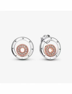 PANDORA Boucles D'oreilles Cercle Logo