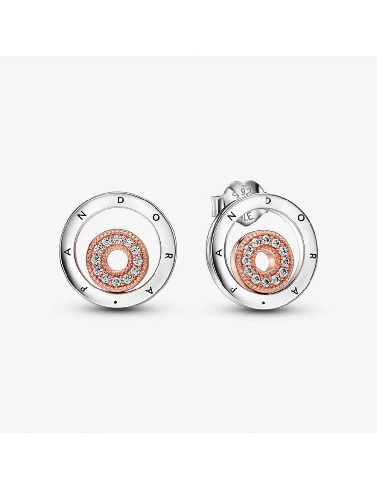 PANDORA Boucles D'oreilles Cercle Logo
