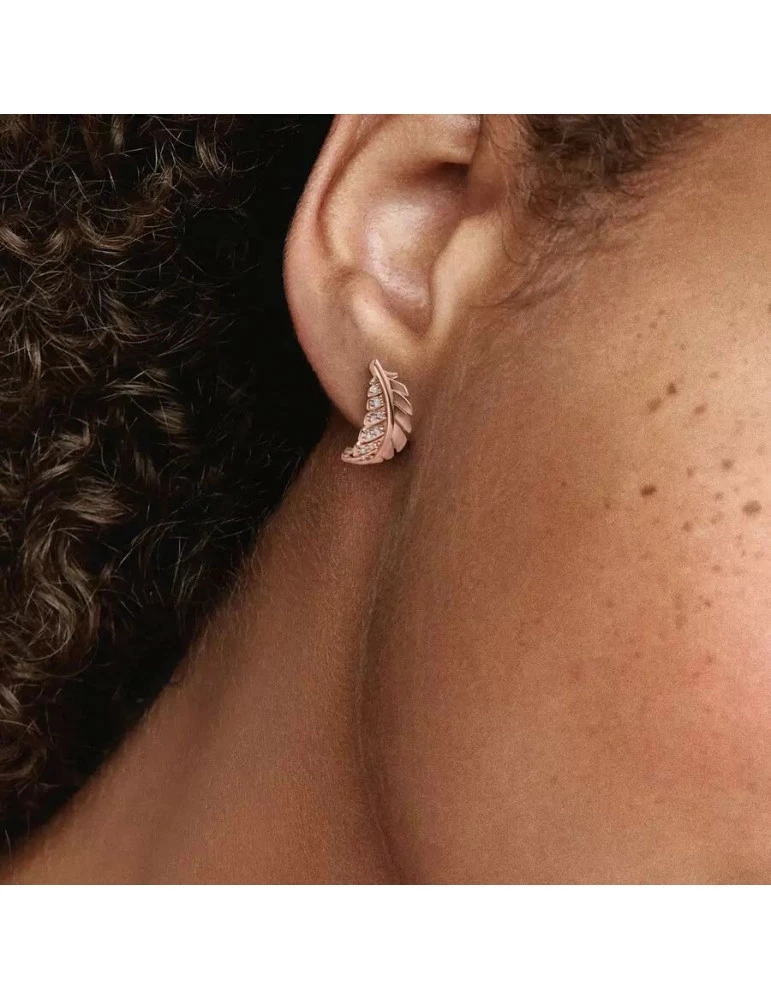PANDORA Boucles D'oreilles Plume – Image 2
