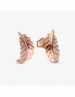 PANDORA Boucles D'oreilles Plume