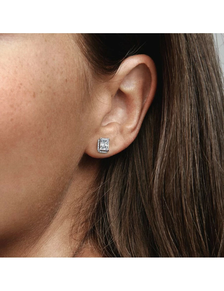 PANDORA Boucles Halo Scintillant Rectangulaire – Image 3