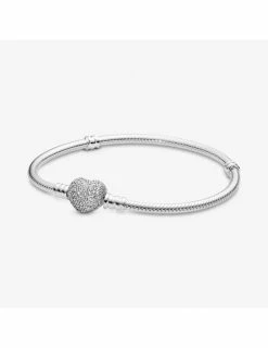 PANDORA Bracelet Coeur Pavé Scintillant