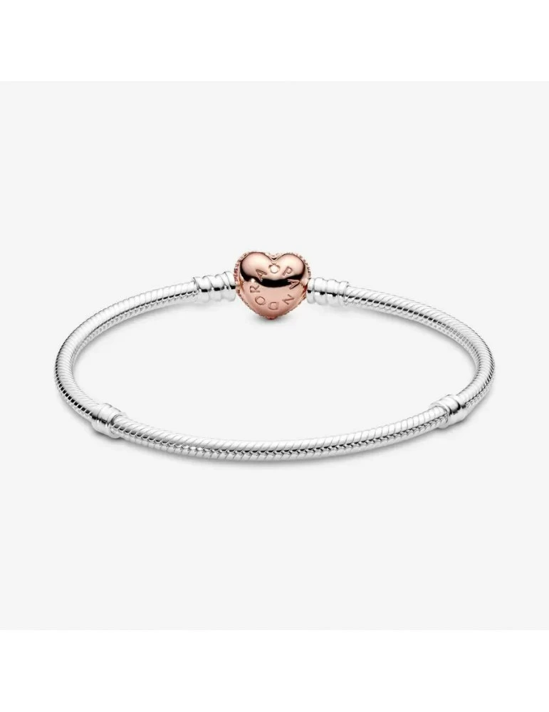 PANDORA Bracelet Coeur Rose Pavé – Image 3