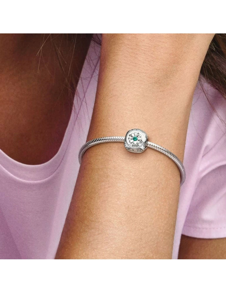 PANDORA Charm à Trois Faces Trèfle à Quatre Feuilles, Fer à Cheval & Coccinelle – Image 4