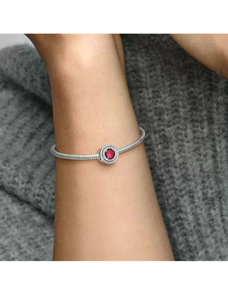 PANDORA Charm Abyme De Cercles Scintillants Rouge – Image 2