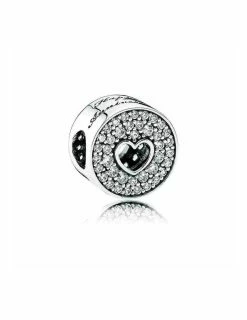 PANDORA Charm Anniversaire Pavé Et Cœur