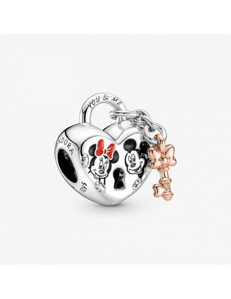 PANDORA Charm Cadenas Disney Mickey & Minnie