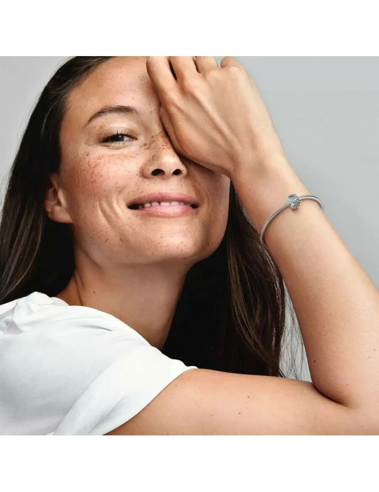 PANDORA Charm Clip Plume Courbe & Pavé – Image 2