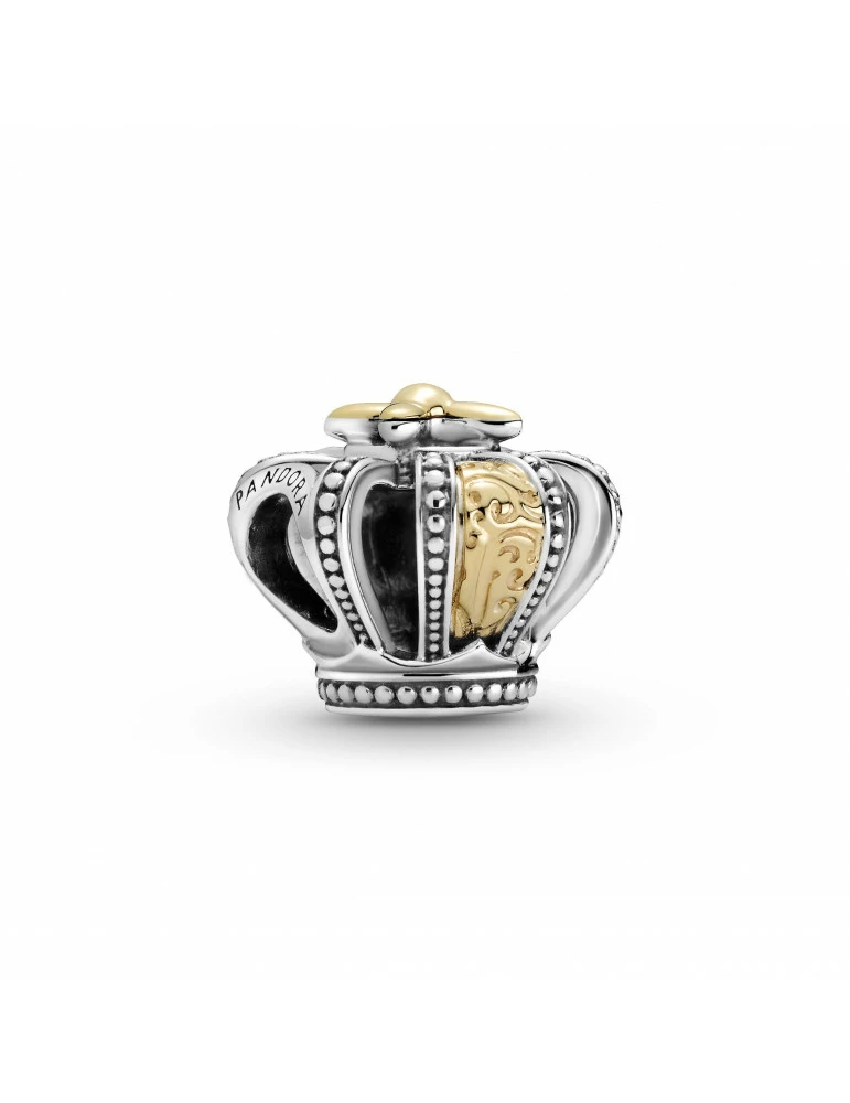 PANDORA Charm Couronne Royale Bicolore