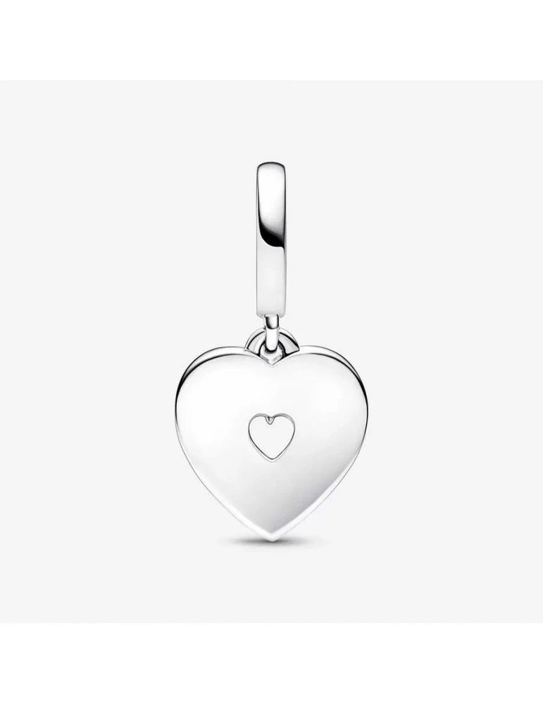 PANDORA Charm Double Cœur Blanc Nacré – Image 3