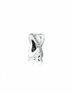 PANDORA Charm Espaceur Scintillant & Lignes