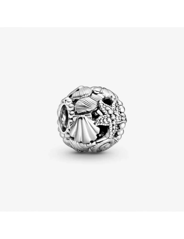 PANDORA Charm étoile De Mer, Coquillages & Coeurs Ajouré