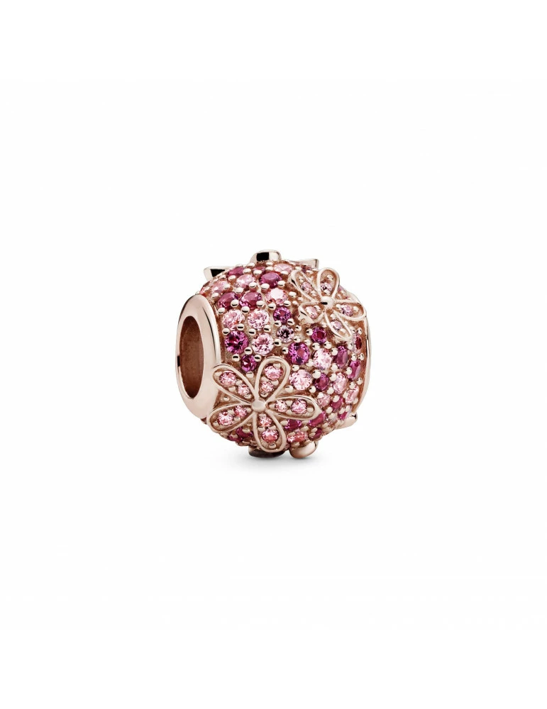 PANDORA Charm Marguerite Pavé Rose