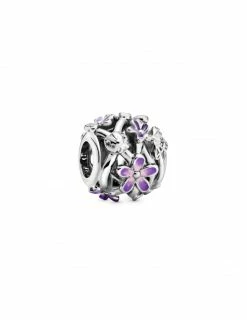 PANDORA Charm Marguerite Violette Ajouré