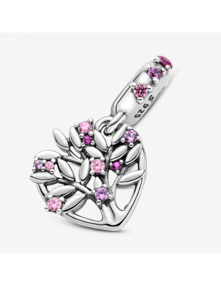 PANDORA Charm Pendant Arbre De Vie Cœur Rose – Image 2