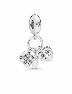 PANDORA Charm Pendant Biberon Et Chaussures Bébé