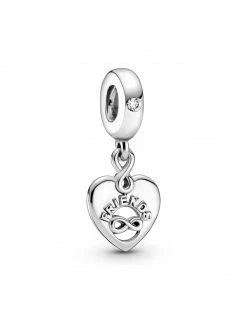 PANDORA Charm Pendant Cœur Amis Pour Toujours