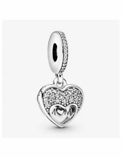 PANDORA Charm Pendant Cœur I Love My Mum (J'aime Ma Maman)