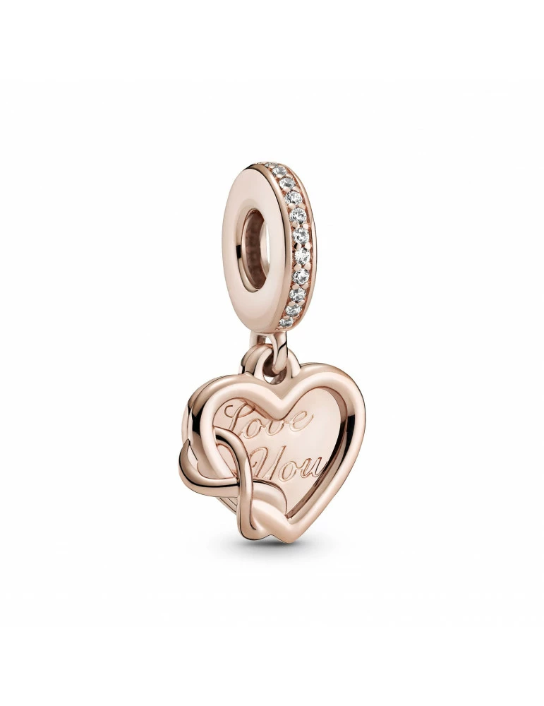 PANDORA Charm Pendant Cœur Infini Love You (Je T'aime)