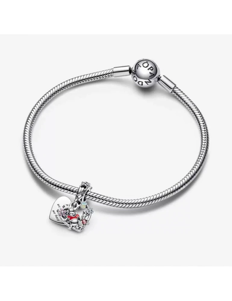 PANDORA Charm Pendant Double Disney L'Ourson Et Porcinet – Image 3