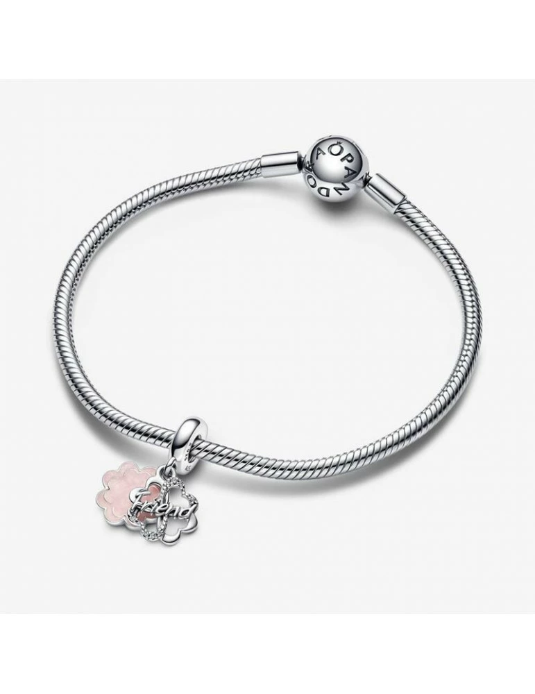 PANDORA Charm Pendant Double Trèfle à Quatre Feuilles De L'Amitié – Image 3