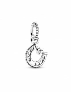 PANDORA Charm Pendant Fer à Cheval Porte-Bonheur