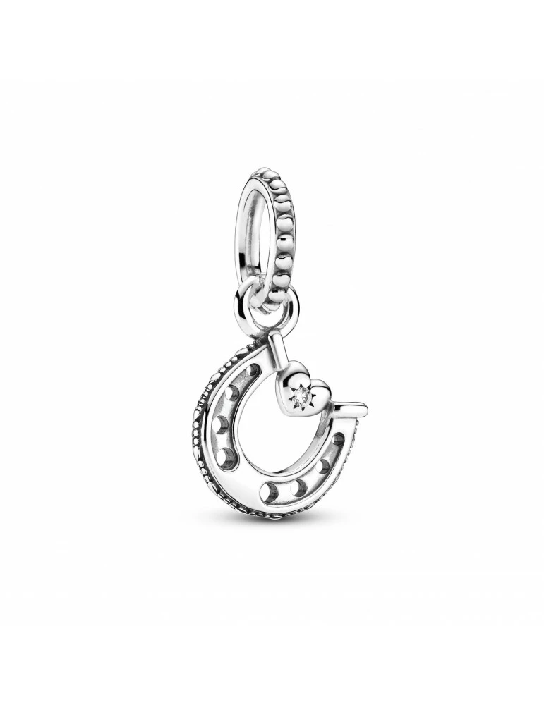 PANDORA Charm Pendant Fer à Cheval Porte-Bonheur