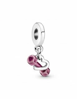 PANDORA Charm Pendant Haltère & Cœur