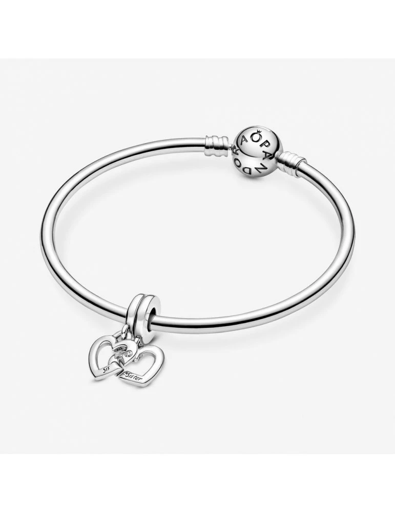 PANDORA Charm Pendant Séparable Cœurs De Sœurs Entrelacés – Image 3