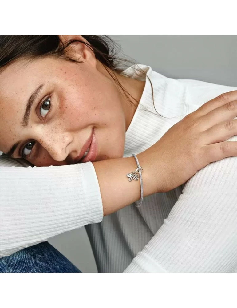 PANDORA Charm Pendant Triple Famille Et Infini – Image 2