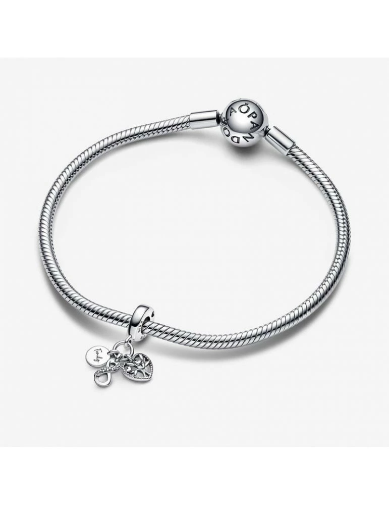 PANDORA Charm Pendant Triple Famille Et Infini – Image 3