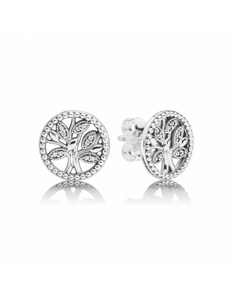 PANDORA Clous D'Oreilles Arbre De Vie Scintillant